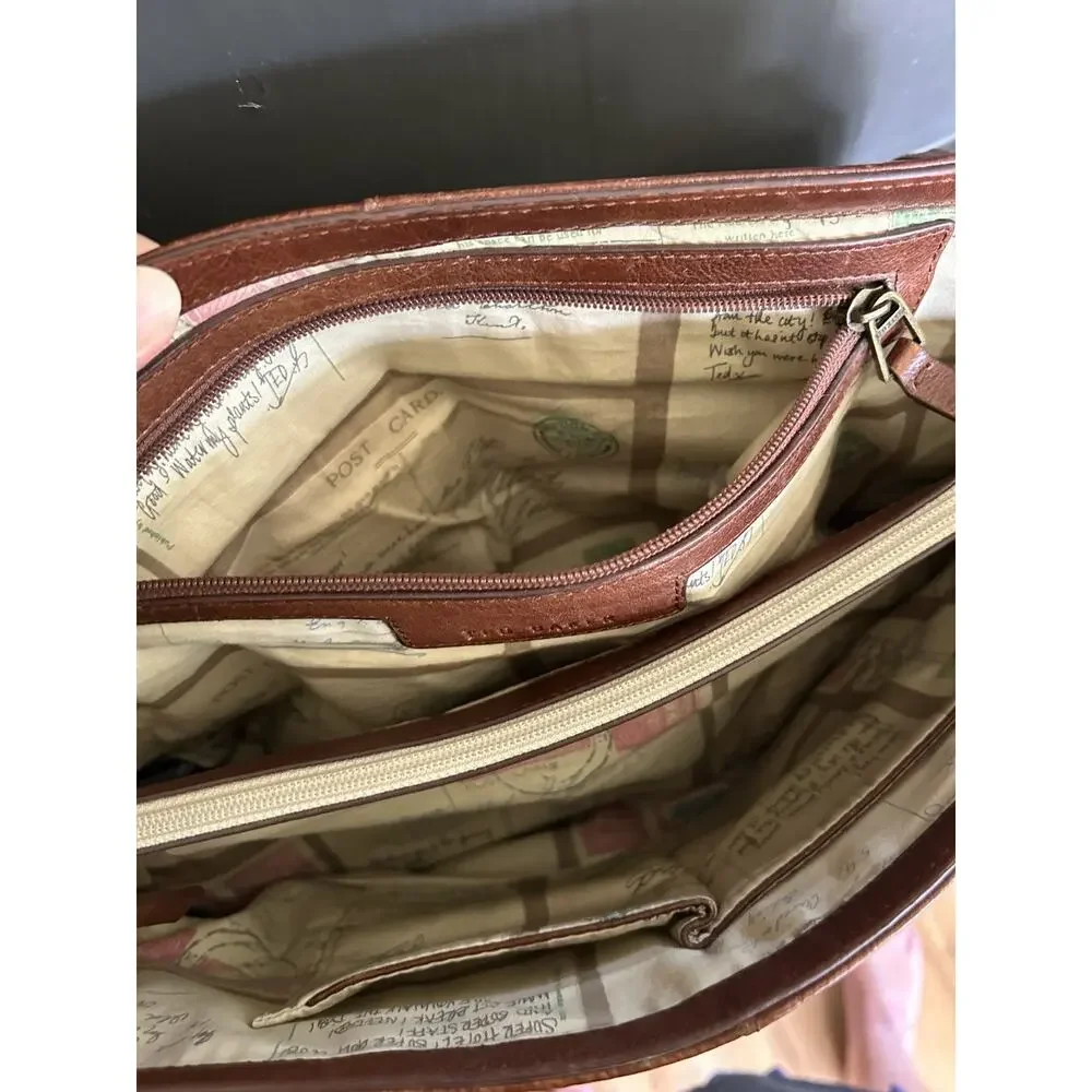 Ted Baker London Vintage-Inspired Leather Satchel Messenger Laptop Bag